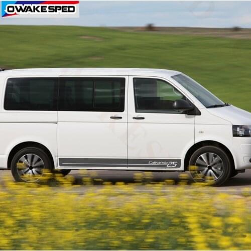 Bus T4 T5 California 25 Edition Side Stripes Sticker Complete Set For Volkswagen Multivan Transporter Caravelle Car Door Decal