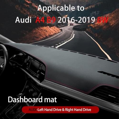 For Audi A4 B9 2016~2019 8W Anti-Slip Anti-UV Mat Dashboard Cover Pad Sun Shade Dashmat Dash Mat Cover Carpet Accessories S-line