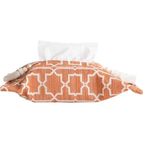 Modern City Fashion Geometry Pattern Textured Napkin Paper Box Car Storage Can Sample Paper Extraction Box Paper Box