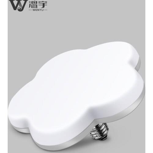 LED bulb super bright energy-saving lighting E27 screw ceiling lamp UFO lamp white light household electric plum