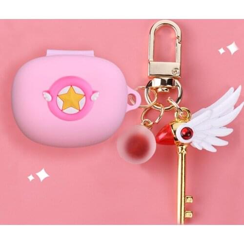 DIY Cartoon Protective Cover Soft Silicone Case with Keyring for EDIFIER TWS NB2 Pro Bluetooth Headphone Accessories