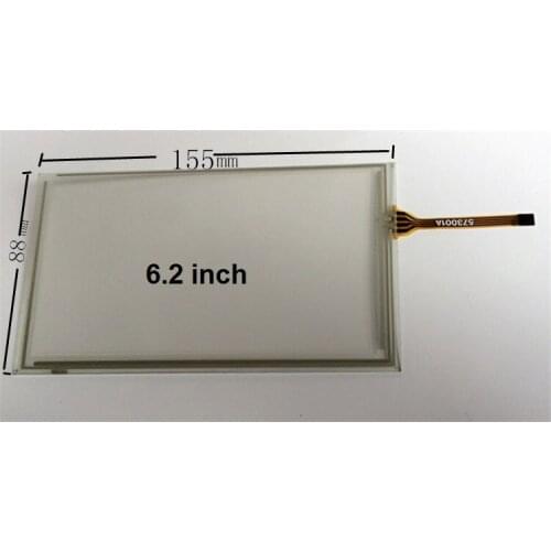 155mm*88mm 6.2 inch resistive touch screen 155*88 for car GPS HSD062IDW1 TM062RDH03 PM065WX3