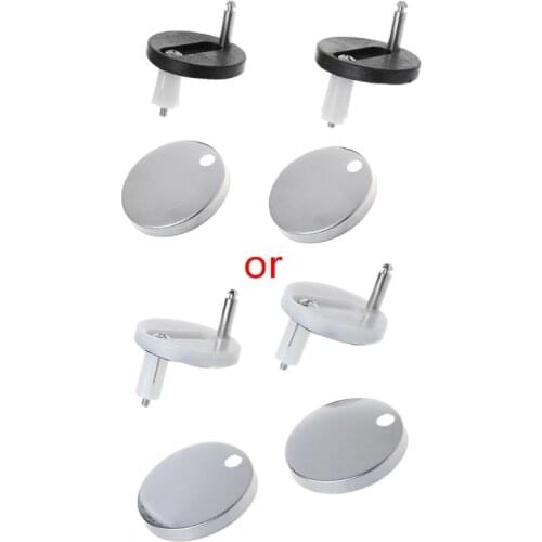 2Pcs Top Fix WC Toilet Seat Hinges Fittings Quick Release Cover Hinge Screw Replacement Toilet Seat Hinges