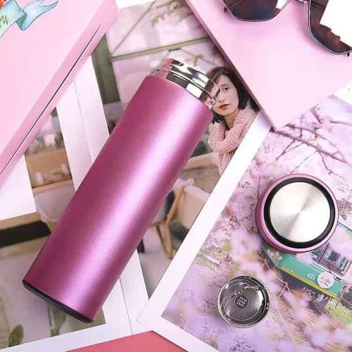 500ML Hot Water Thermos Tea Vacuum Flask With Filter Stainless Steel 304 Sport Thermal Cup Coffee Mug Tea Bottle Office Business