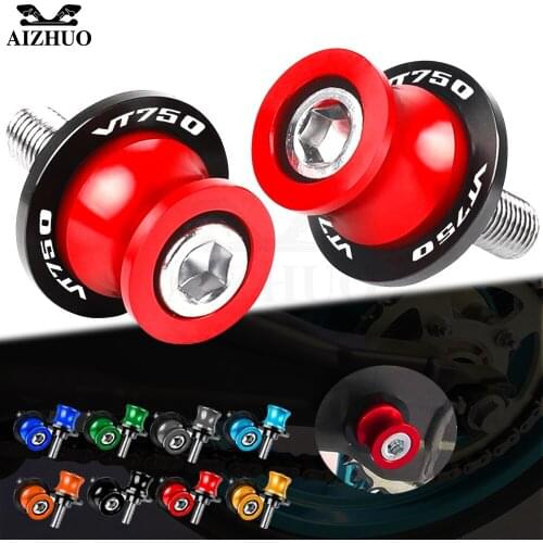 CNC Aluminum Motorcycle Stand Screws Accessories 8MM Swingarm Spools FOR HONDA VT750 AERO SPIRIT VT750S VT750RS VT750CACE 1Pair
