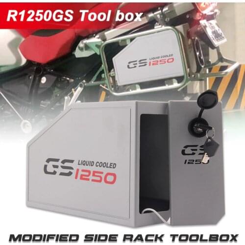CNC Aluminum Box Toolbox 5 Liters for Left Side Bracket For BMW R1250GS LC Adventure R 1250 GS Tool Box 2019-2020 Decorative