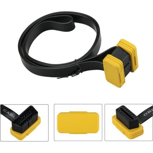 AUTOOL Car OBD2 Extension Cable With Switch Auto OBD 2 ELM327 Adapter Extend Connector 60CM ELM 327 Extension Cables 16 Pin Wire
