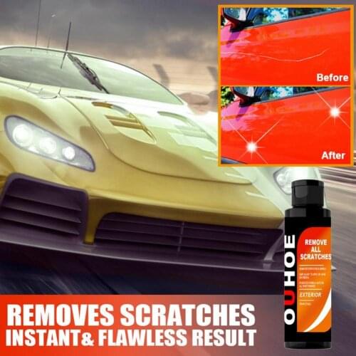 30ml/100ml Quick Fixing Scratch Repair Remover Brighten Gloss with Cleaning Sponge Care Scratch Repair Easily Maintenance Remove