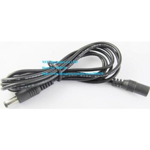 CCTV DC Power Plug Jack Cable Socket 5.5x2.1mm Female To 5.5x2.1mm Male Extension Cable About 1M/Free shipping/5PCS