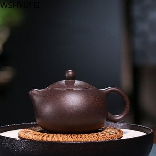 200ML yixing tea pot purple clay Shih Tzu Teapot ore beauty chinese kettle suit puer black tea High-end gifts WSHYUFEI