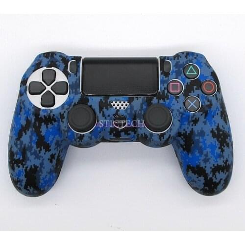 By DHL Or FedEx 500pcs/lot Silicone Block Camouflage Protective Skin Cover Case For Sony PS4 PS4 Pro Slim Controller