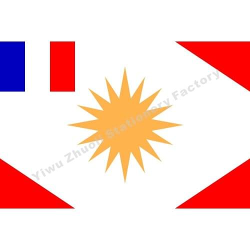 France Latakiya sanjak Alawite state French colonial Flag 150X90cm (3x5FT) 120g 100D High Quality Banner Free Shipping