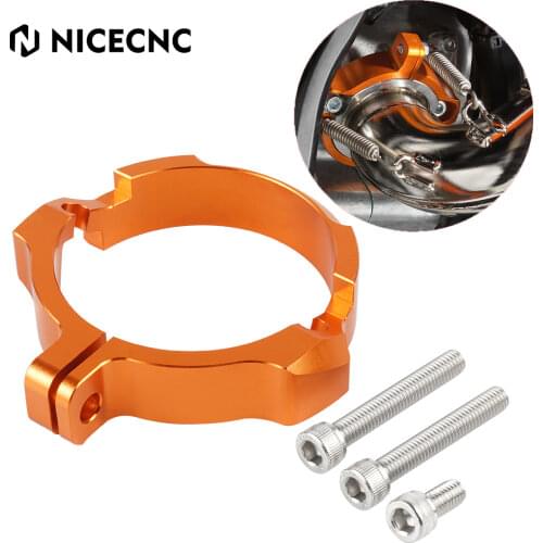 Exhaust Tip Muffler Pipe Clamp With Flanges for KTM 250 300 SX XC XCW Six Days TPI 2017-2021 2019 2018 For Husqvarna TC TE TX