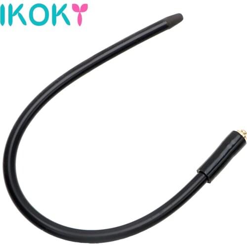 IKOKY Catheter Medical Themed Toys Electric Shock Stick Therapy Massager Penis Plug Silicon Sex Toys for Men Women