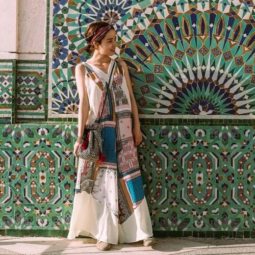 Off White Printing Jumpsuit Overalls Bohemian Wind Jumpsuit And Bodysuit One Piece Ladies Rompers Elegant Woman Jumpsuit