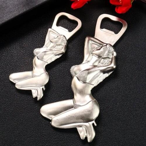 Creative Retro European Style Beauty Refrigerator Magnetic Stickers Sexy Beauty Bottle Opener Hotel Bar Home Kitchen Accessory