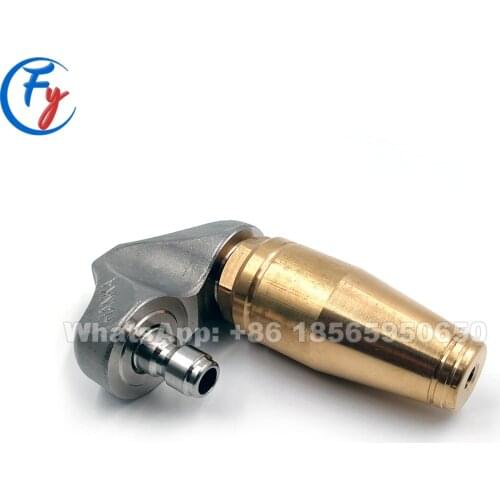 Brass Reverse Turbo Jetter Nozzle Root Cutting Nozzle, High Pressure Sewer Drain Cleaning Nozzle, Root Ranger Nozzle