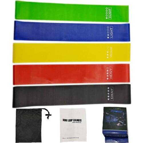 2021 New Yoga Resistance Rubber Bands Indoor Outdoor Fitness Equipment 0.35mm-1.1mm Pilates Sport Training Workout Elastic Bands