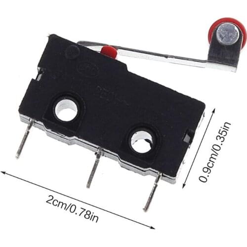 L74D New Normally Open Roller Lever Arm Close Limit Switch Micro KW12-3