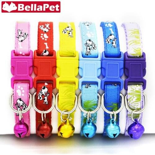 Flea Cat Collar Charm Cute Cats Collar with Bell Safety Pet Product Cat Collar Breakaway Cats Necklace Cat Accessories