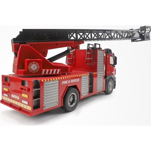 Large Remote Control Sprinkler Fire Truck Electric Lift Ladder Boy Children Simulation Model Toy