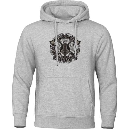 Viking Pullovers Fashion Personality Printing Man Hoody Fashion Brand Men Hoodie Loose Retro Mens Hoodies Hip Hop Streetwear