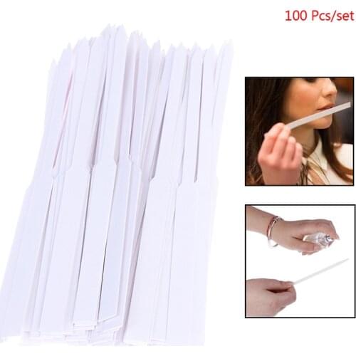 100pcs/lot White Aromatherapy Fragrance Perfume Essential Oils Test Tester Paper Strips