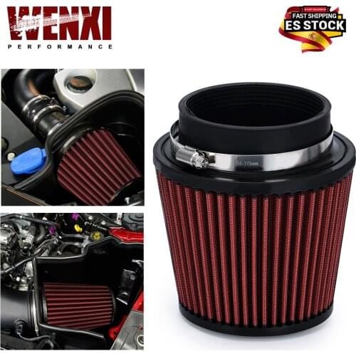 Universal Car Air Filter Modification High Flow Inlet Car Cold Air Intake Air Filter Cleaner Pipe Modified Scooter 4" 100mm