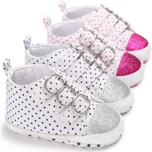 Spring and Autumn 0-1 female baby shoes soft canvas fashion baby toddler shoes