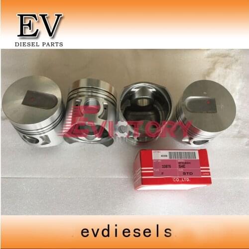 EV For Mitsubishi Forklift parts S4E S4E2 Piston and piston ring set