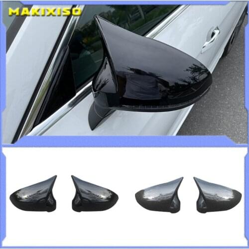 Black Side Wing Mirror Caps For Audi A4 A5 B9 2017 2018 2019 S4 S5 RS5 allroad Quattro replace Covers (Glossy Pearl Black)
