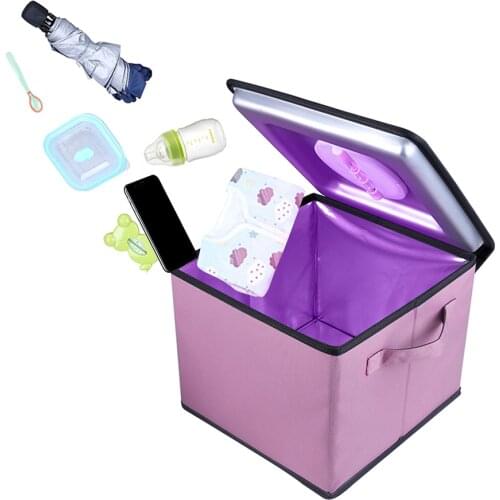 2 in 1 Ozone & Ultraviolet Light Disinfection Bag UV Light Sanitizer Bag Collapsible with LCD Display Side Handles Pocket