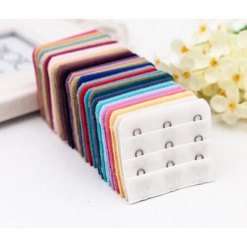 4Pcs Nylon Women Adjustable Bra Extenders 2 Hooks/3Hooks Soft Bra Extension Strap Replacement Adjustable Belt Buckle Ladies