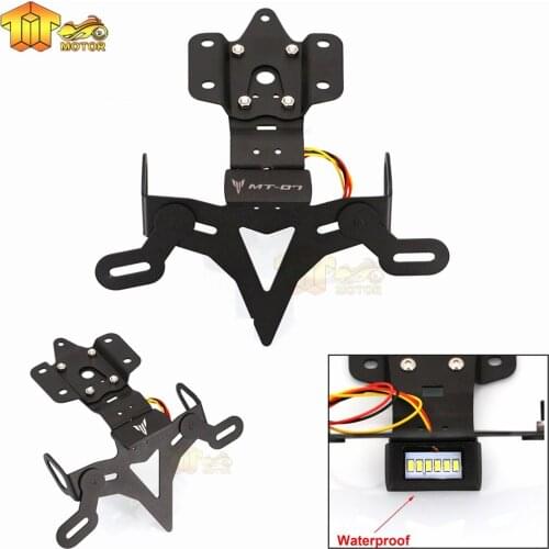 For Yamaha MT 07 FZ 07 MT07 FZ07 2013-2018 2019 2020 Motorcycle Rear License Plate Holder Bracket Tail Tidy Fender Eliminator