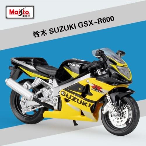 Halolo Maisto 1:18 SUZUKI GSX-R600 Model Car Simulation Alloy Motorcycle Metal Toy Car Childrens Toy Gift Collection
