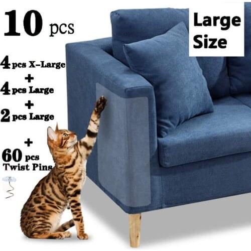 10Pcs/Set Cats Scratch Guards Mat Scraper Cats Tree Scratching Claw Post Paw Sofa Protector For Cats Scratcher Pet Furniture