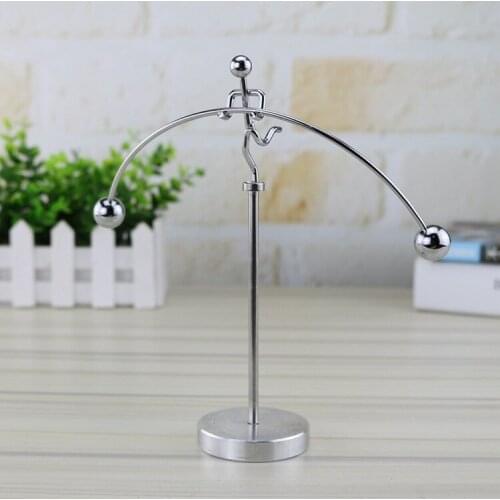 Creative gift 3D Fun Rotate small Kinetic Art tumbler Lover Perpetual Motion Dynamic Balancing Instrument Home Decor Office Desk