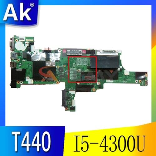 Laptop Motherboard For LENOVO Thinkpad T440 I5-4300U Mainboard Core SR1ED VIVL0 NM-A102