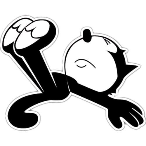 S41146# Various Sizes Funny Self-adhesive Decal The Felix Cat Car Sticker Waterproof Auto Decors on Bumper Rear Window