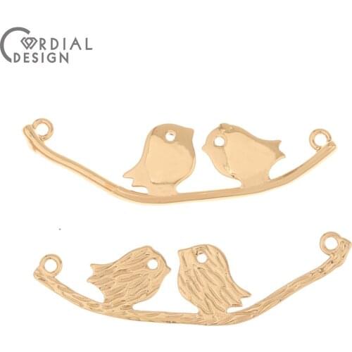 Cordial Design 50Pcs 11*42MM Pendant/DIY Making/Jewelry Accessories/Copper/Hand Made/Flower Shape/Charms/Necklace Findings