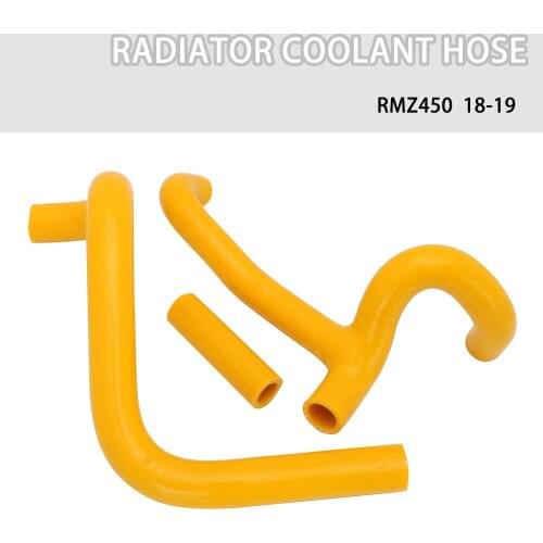 Motorcycle Engine Cooling Silicone Radiator Coolant Reinforced Hoses Kit For RMZ450 RMZ 450 2018 2019 Dirt Bike