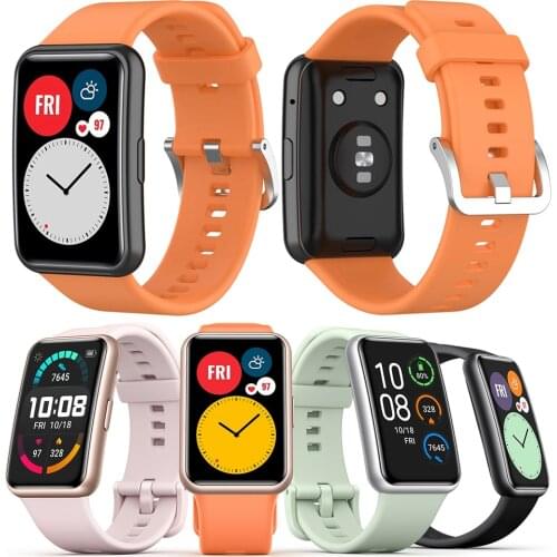 Sport strap For Huawei Watch FIT band Smartwatch silicone belt Replacement Wristband Belt bracelet correa Huawei Watch fit Strap