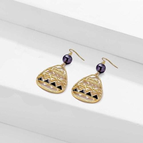 SophiaXuan 2021 Hot Sale Hawaiian Polynesian Jewelry Fashion Geometric Triangle Drop Dangle Earrings for Women Earing Earring