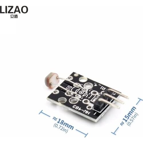 3pin KY-018 Optical Sensitive Resistance Light Detection Photosensitive Sensor Module DIY Kit