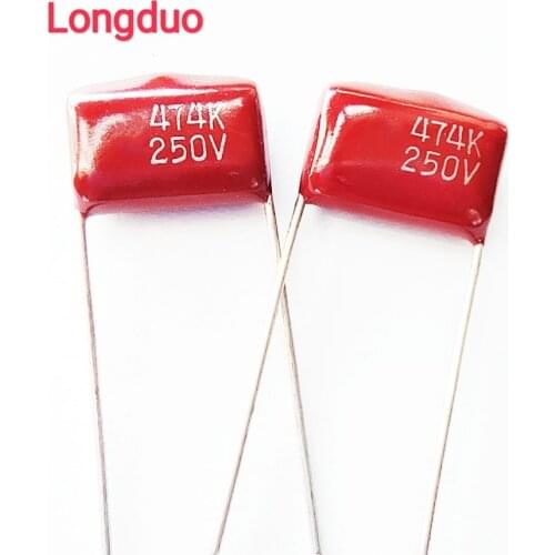 30pcs 474 470nf 0.47uf 250V Type CBB Metallized Polypropylene Film Capacitor