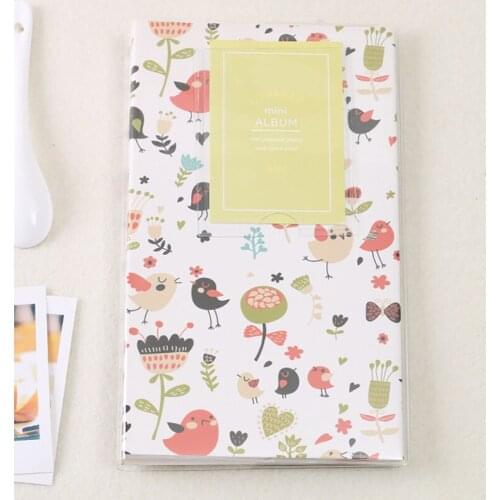 Los Fick Cartoon Album Clear 84 Pockets Holds Mini Photos Instax Photo Album Card Collection Book Round Hollow Photo Mini Album