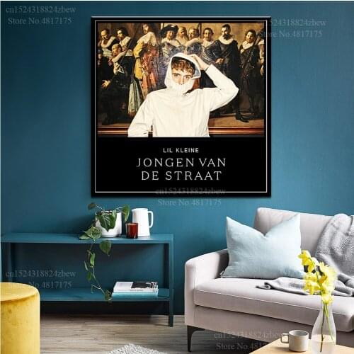Lil Kleine Poster Rapper Singer Music Album Jongen Van De Straat Canvas Painting Wall Art Posters and Prints Home Decor