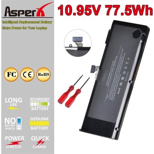 AsperX 10.95V 7070mAh A1382 Laptop Battery for MacBook Pro 15 A1286 2011 2012 Series MC721LL/A MC723LL
