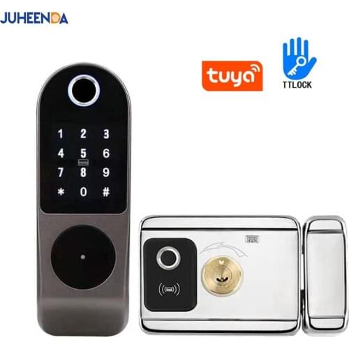 TTLOCK App Smart Lock Double Side Fingerprint Lock Waterproof Security Home Lock Digital Keypad RFID Keyless Entry Door Loc