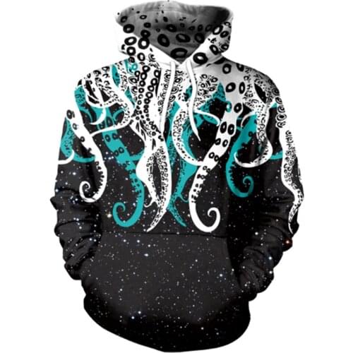 Octopus pattern Anime Cosplay Costume Zipper Hoodies Sweatshirts 2020 The New Explosive Womens Fashion Coat Spring and summer